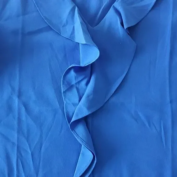 EUC AT Long Sleeve V-Neck w/Cascade Ruffle Detail - Picture 7 of 8